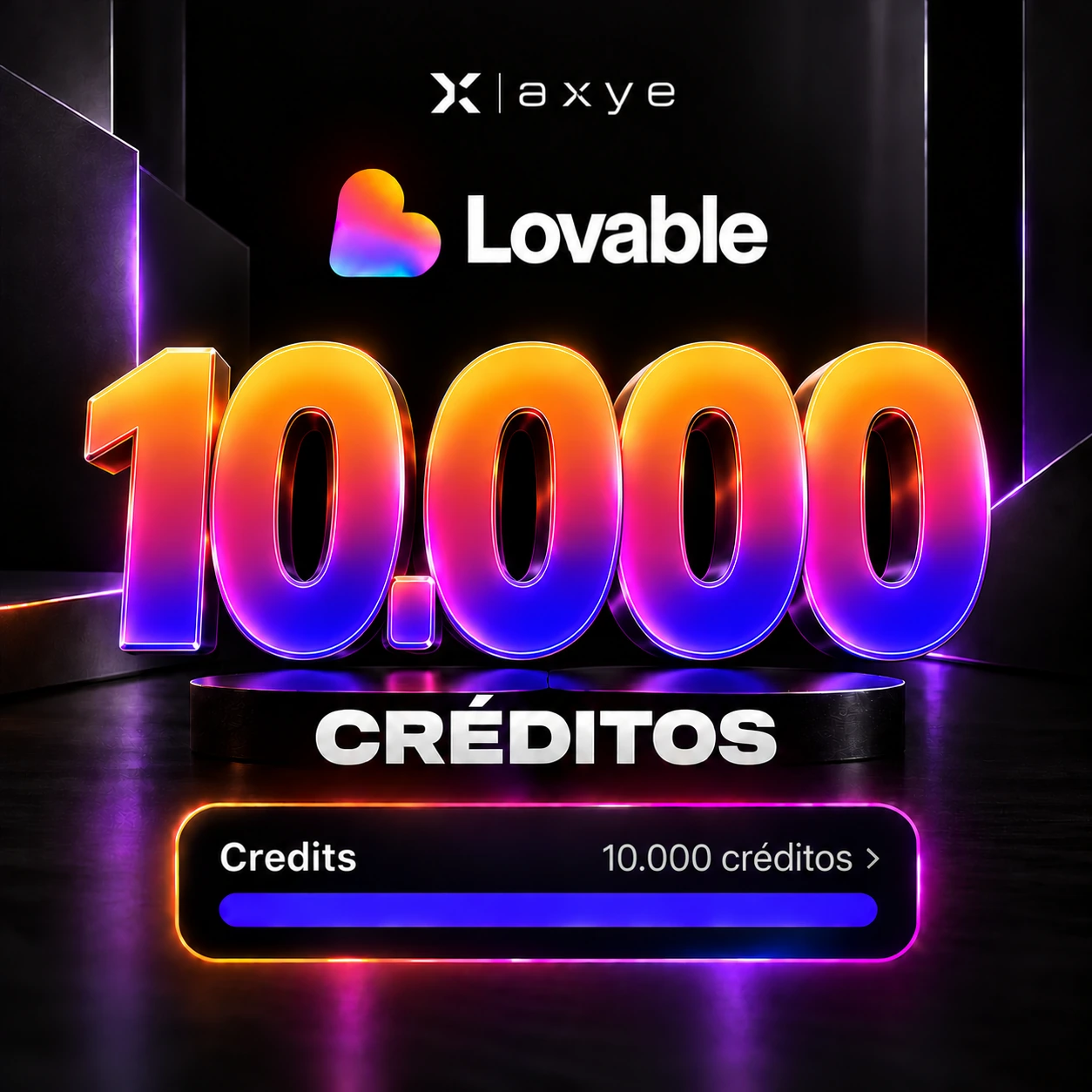 Lovable Pro com 10k créditos por 2 meses (conta pronta; garantia de 7 dias)